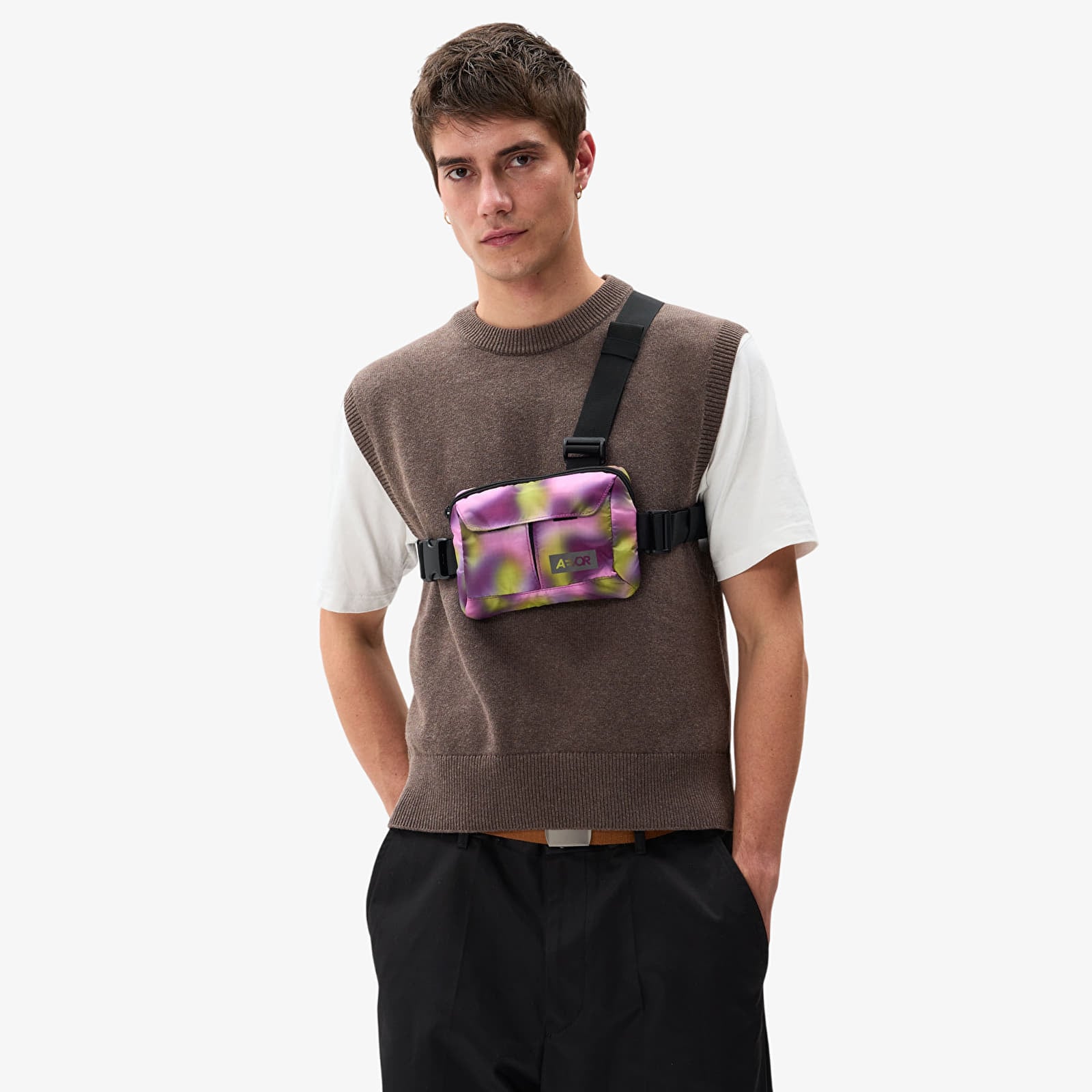 Vīriešu plecu somas AEVOR Front Pack Ripstop Psychedelic Slush