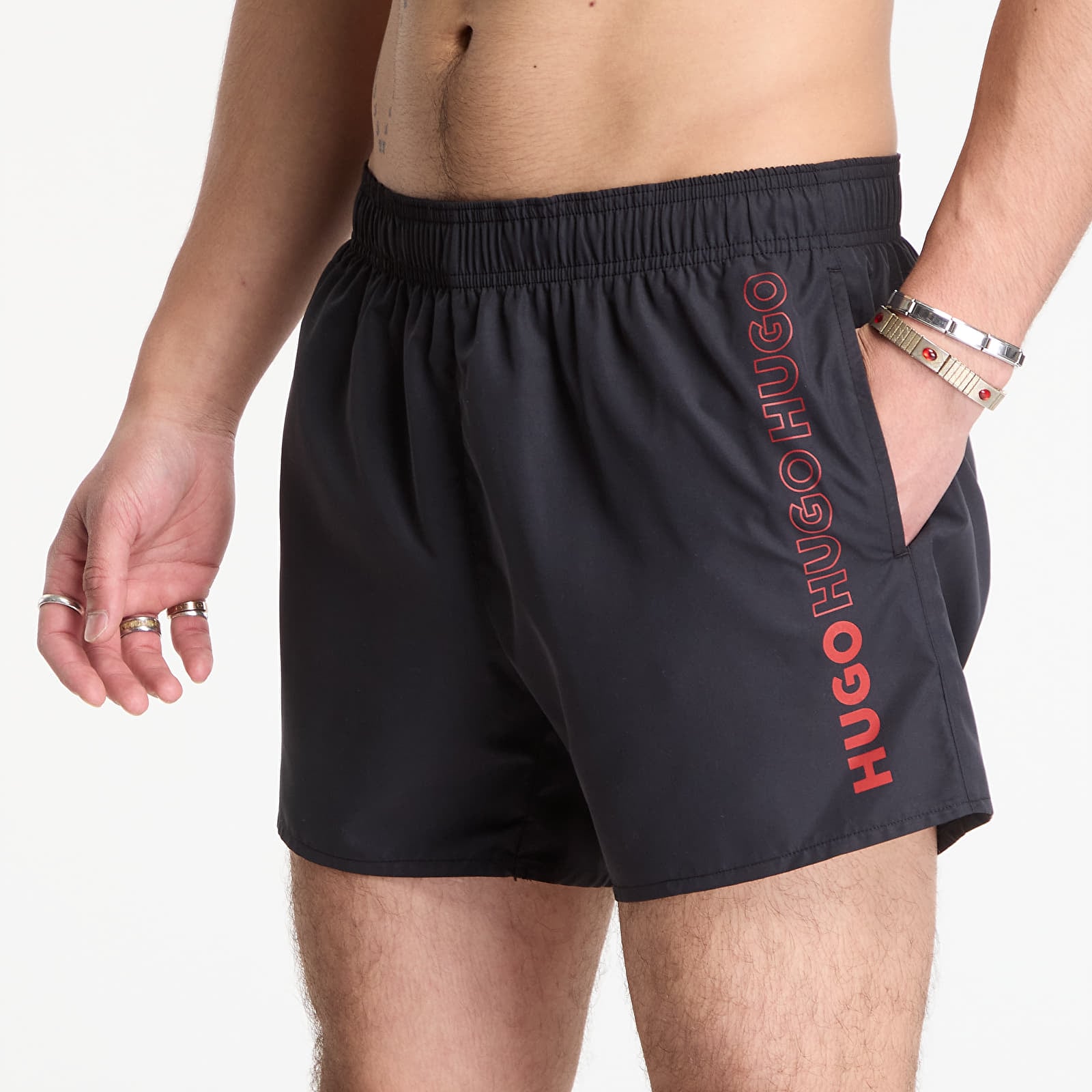 Мъжки бански Hugo Boss Tiki Swimshorts Black