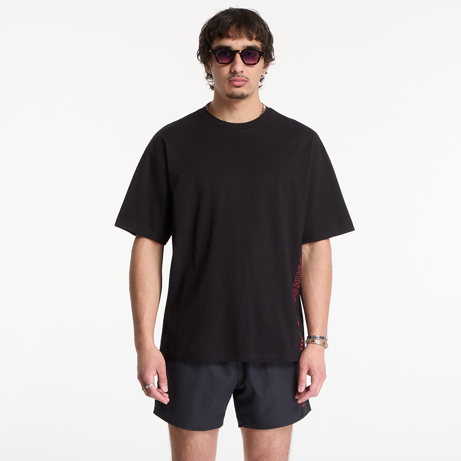 Meeste T-särgid Hugo Boss Tiki T-Shirt Black