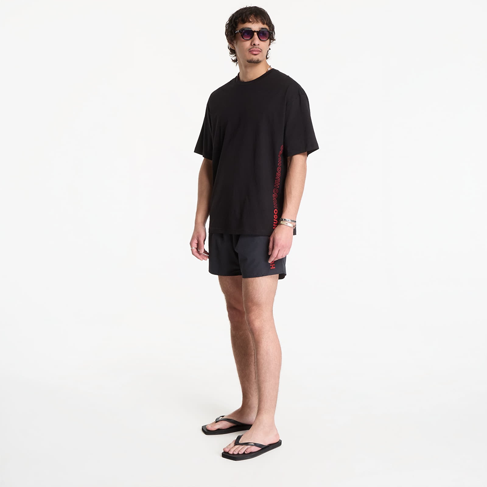 Meeste T-särgid Hugo Boss Tiki T-Shirt Black