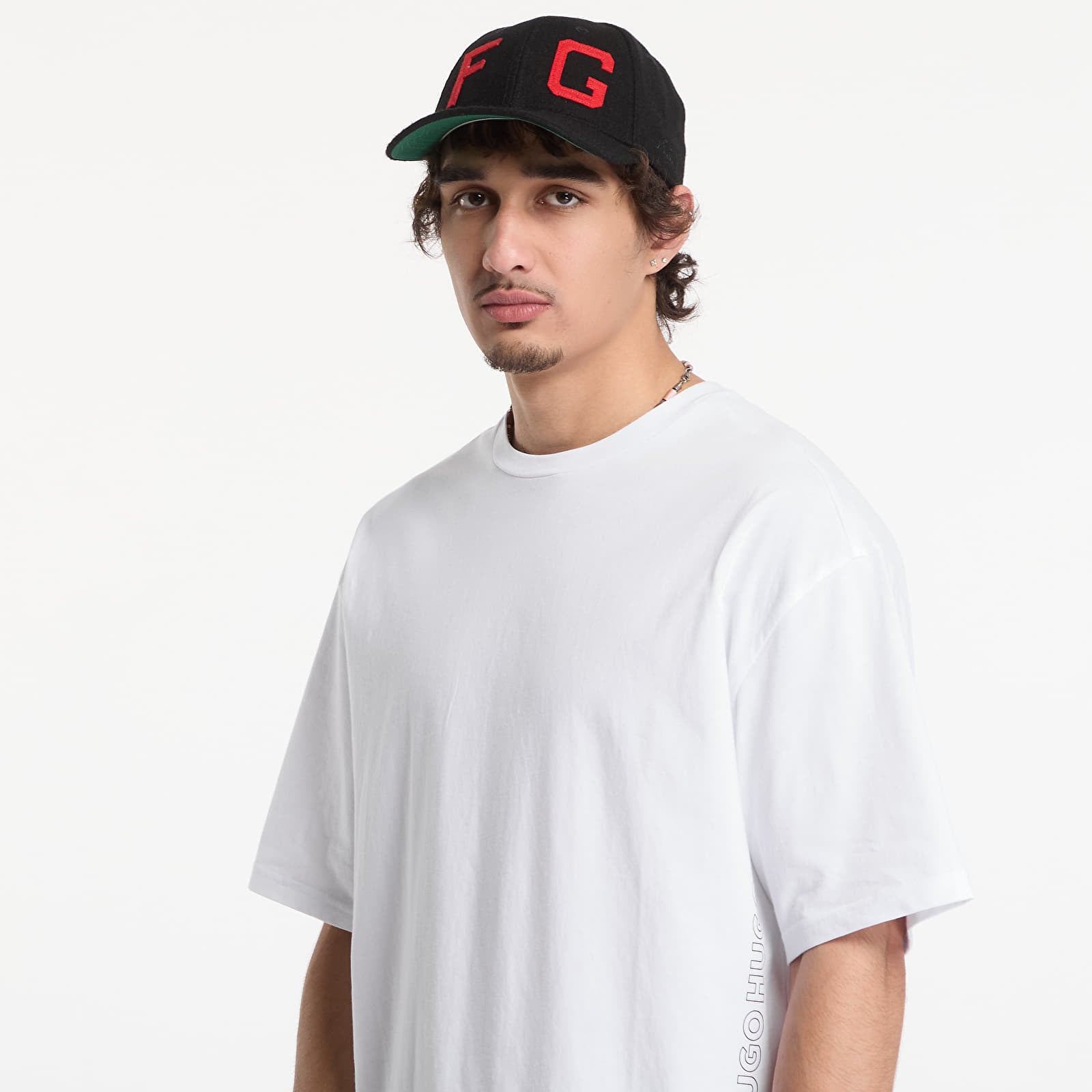 Meeste T-särgid Hugo Boss Tiki T-Shirt White