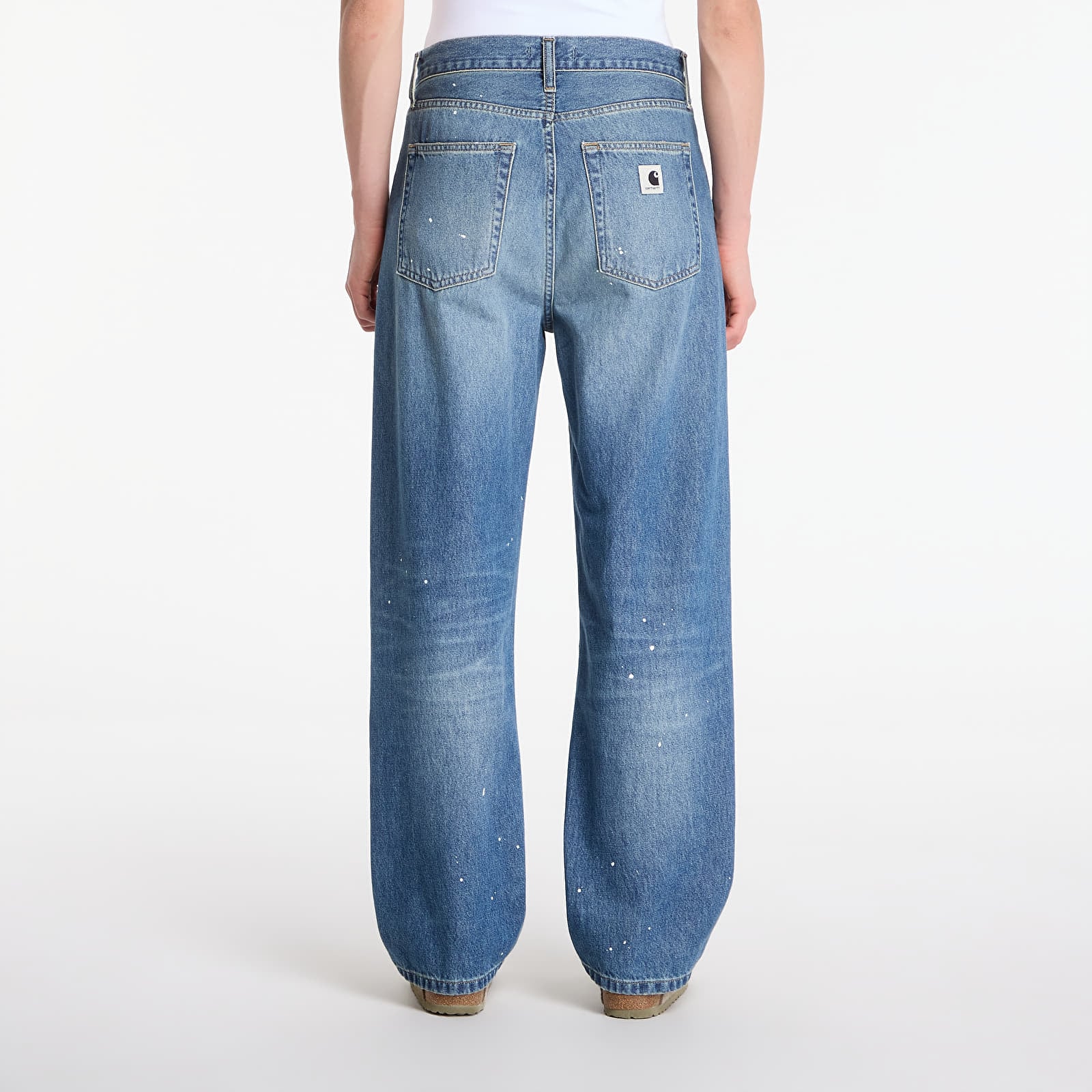 Jeans til kvinder Carhartt WIP W' Arin Pant Blue Destroy Wash, Splatter