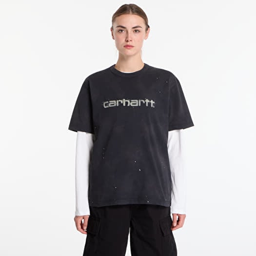 T-shirt Carhartt WIP S/S Painter T-Shirt UNISEX Black Destroy Wash, Splatter