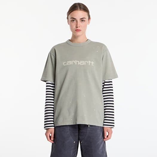 Tričko Carhartt WIP S/S Painter T-Shirt UNISEX Shady Green Destroy Wash, Splatter
