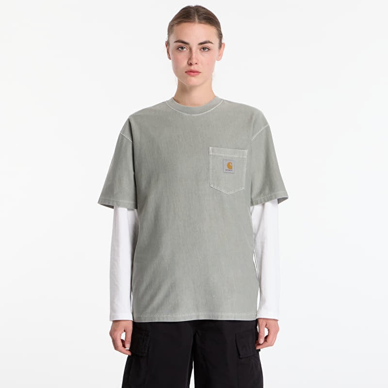 T-shirt Carhartt WIP S/S Loose Pocket T-Shirt UNISEX Shady Green Garment Dyed