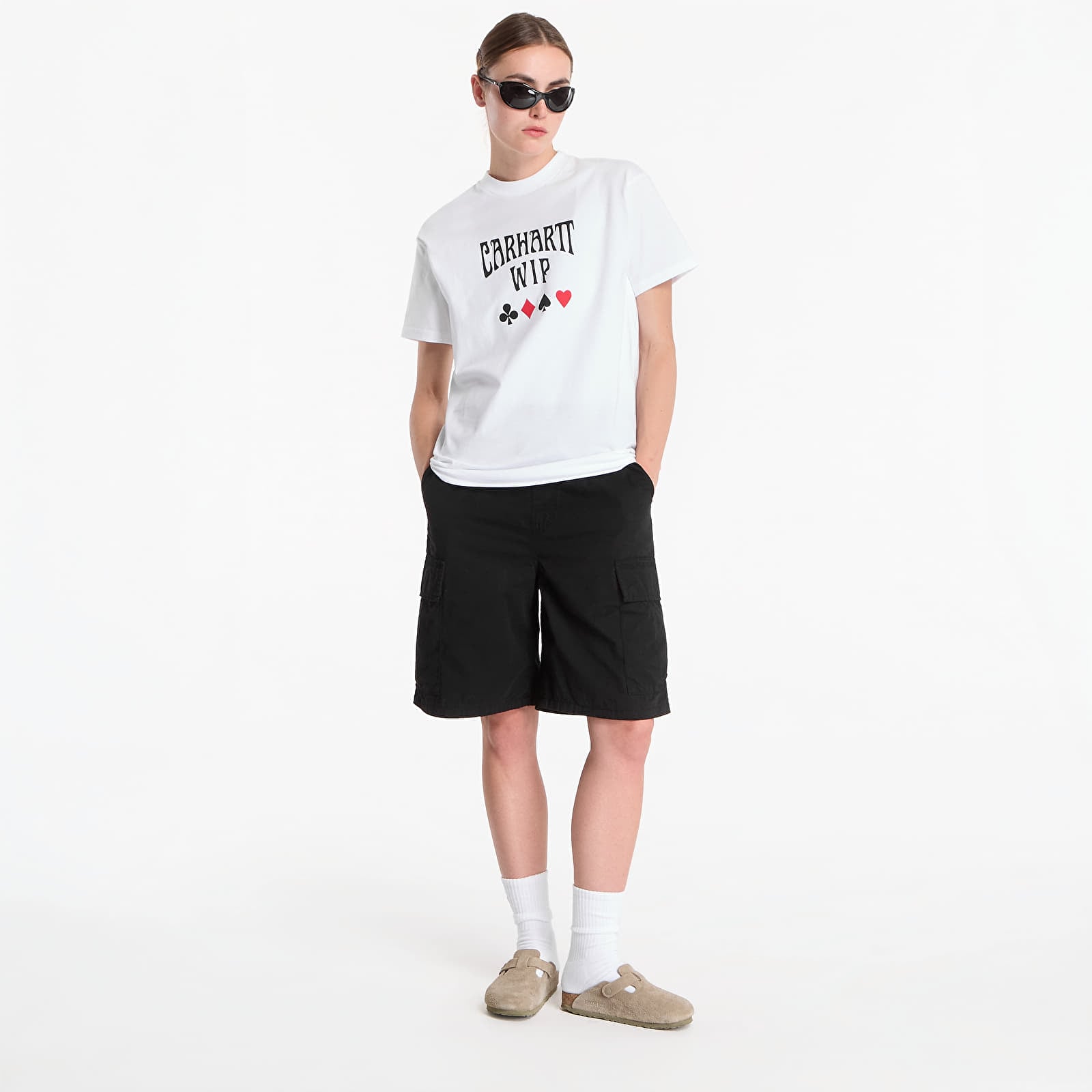 Pánská trička Carhartt WIP S/S Deck T-Shirt UNISEX White