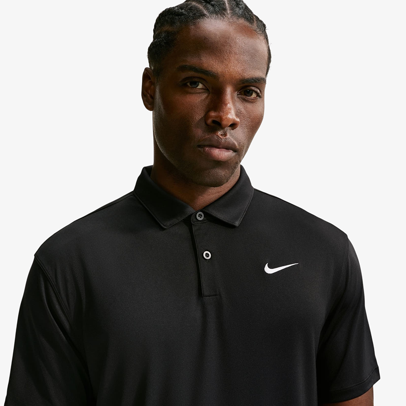 T-shirty męskie Nike Approach Men's Dri-FIT Golf Polo Black/ White