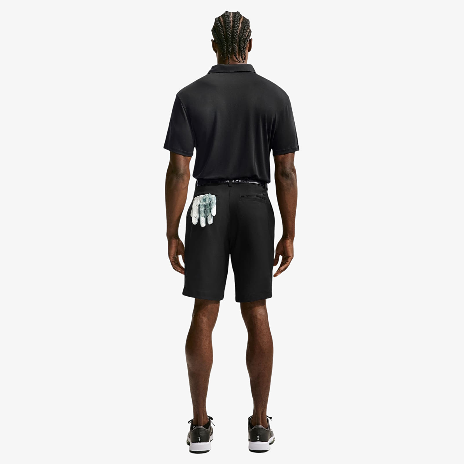 T-shirty męskie Nike Approach Men's Dri-FIT Golf Polo Black/ White
