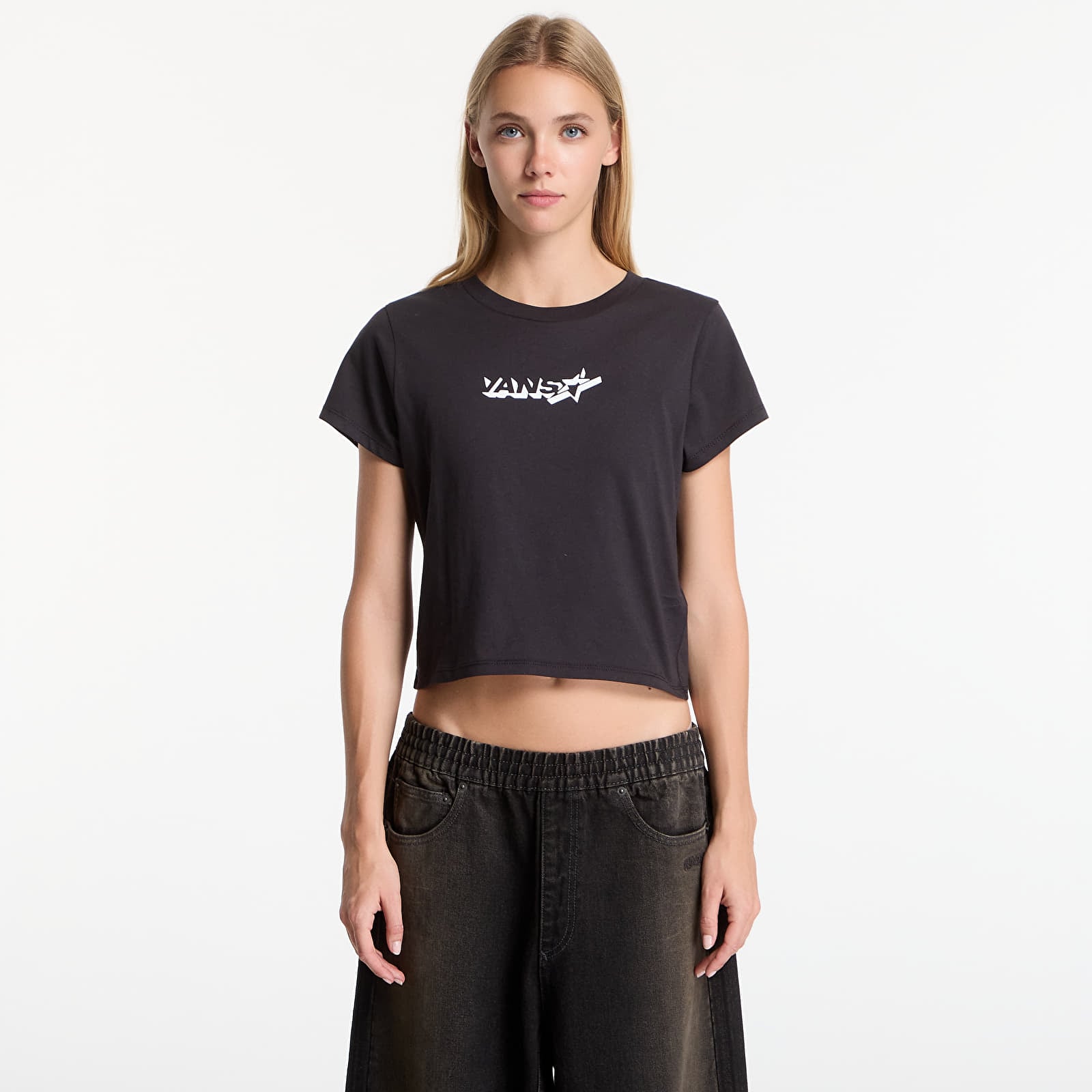 Women's T-shirts Vans Antares Ss Baby Tee Black