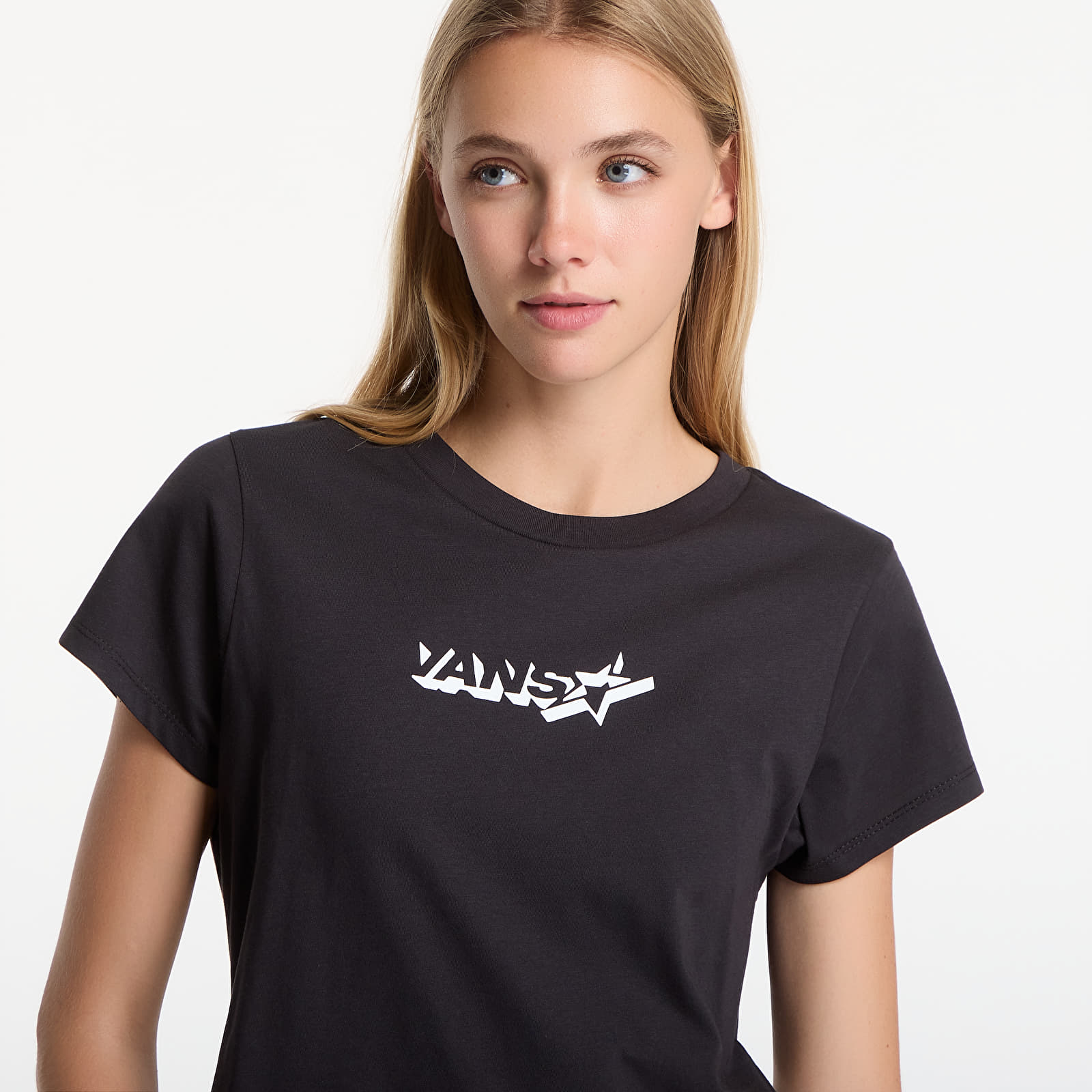 Women's T-shirts Vans Antares Ss Baby Tee Black