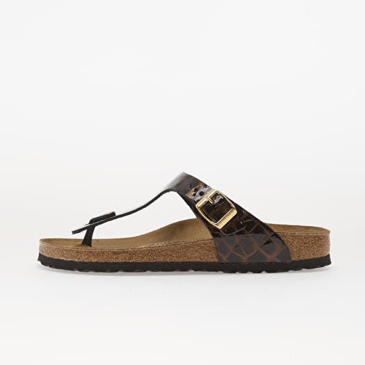 Birkenstock Gizeh LEN Emboss Leather Black