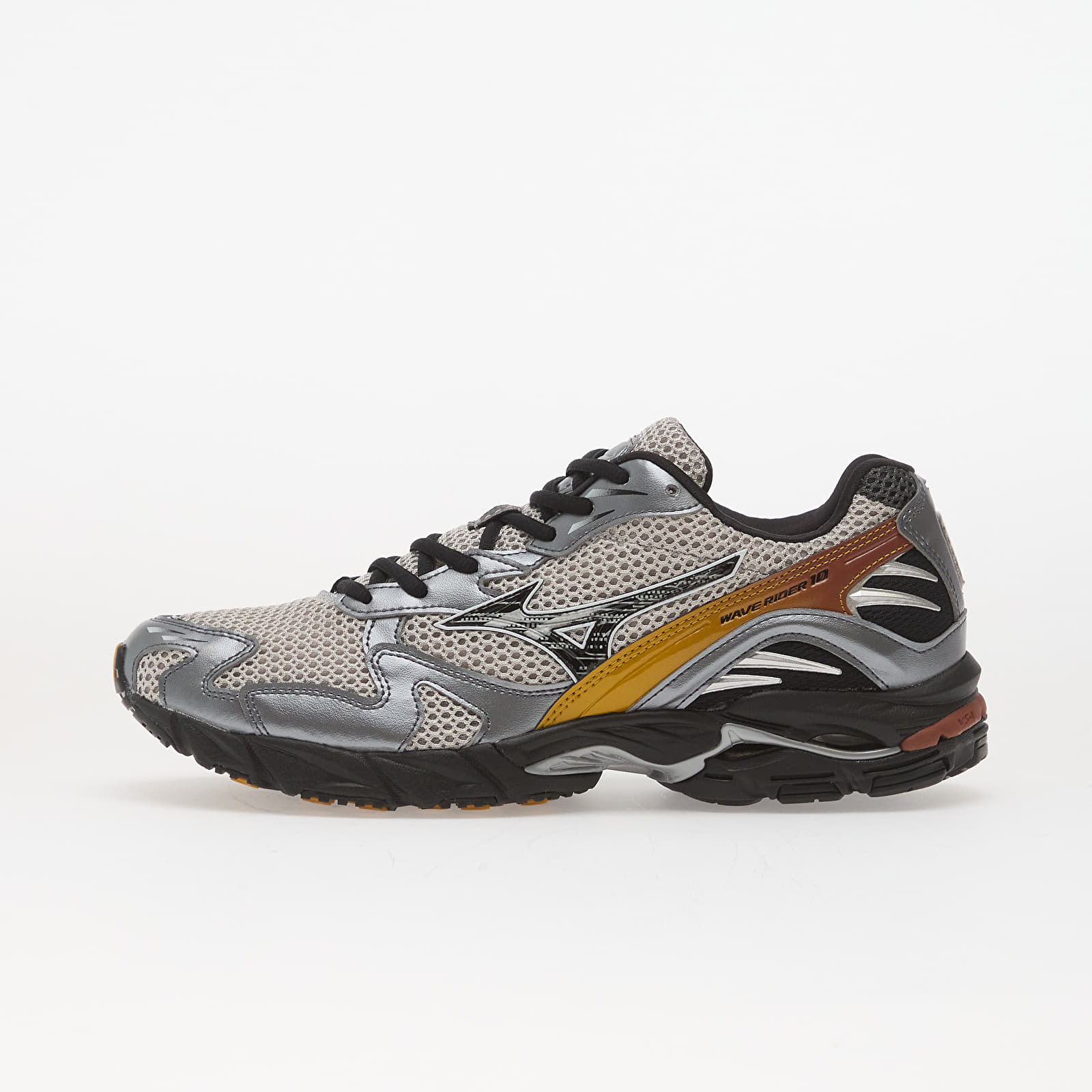 Turnschuhe und Schuhe für Männer Mizuno WAVE RIDER 10 "SPORT" Harbor Mist/ Black/ Harvest Gold