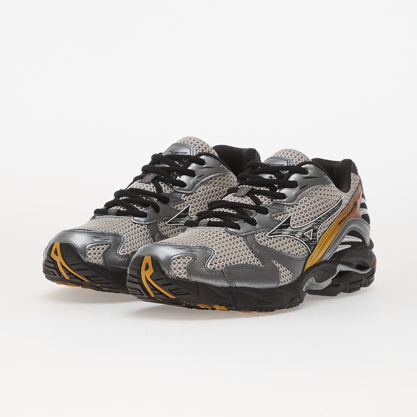 Turnschuhe und Schuhe für Männer Mizuno WAVE RIDER 10 "SPORT" Harbor Mist/ Black/ Harvest Gold