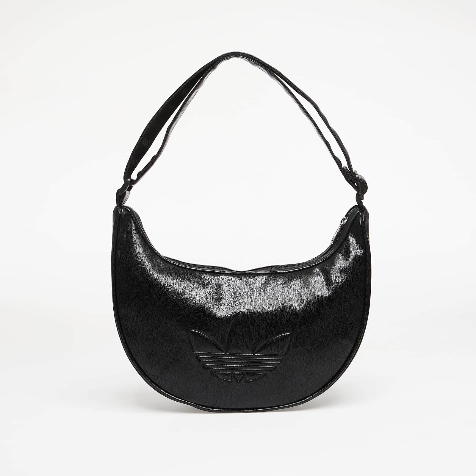 Men's Shoulder Bags adidas Adicolor Half Crescent Bag Metallic Pu Black