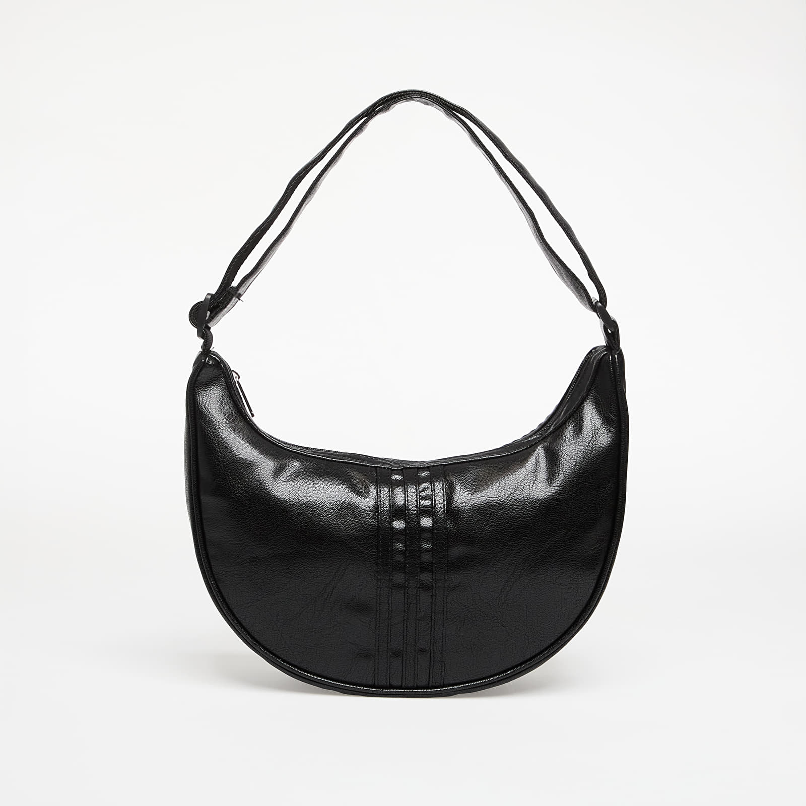 Men's Shoulder Bags adidas Adicolor Half Crescent Bag Metallic Pu Black