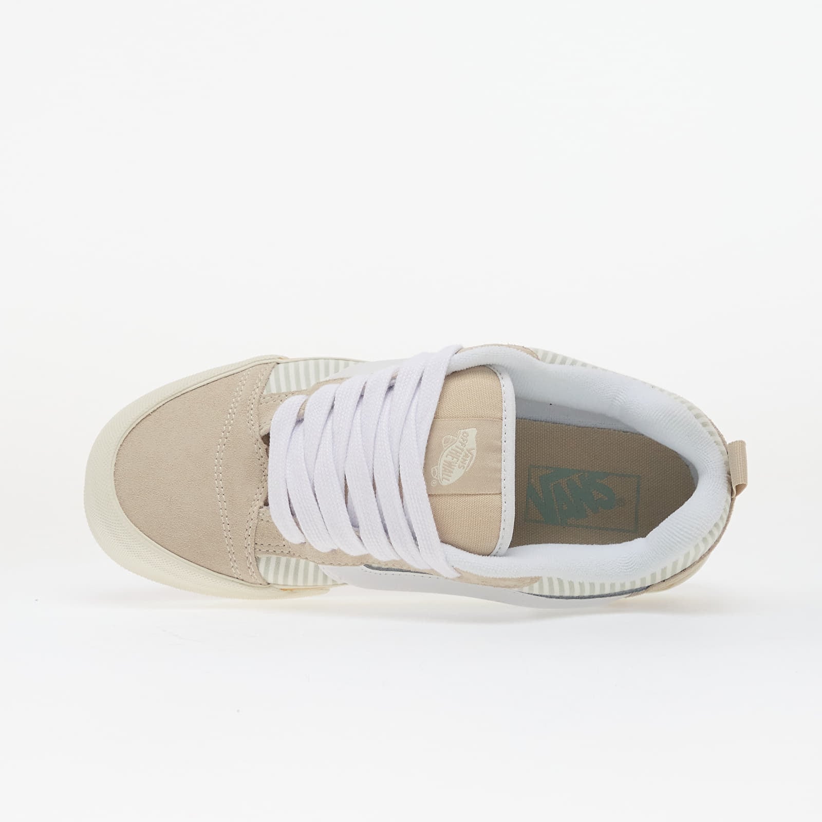 Vīriešu čības un apavi Vans Knu Skool Stripes Oatmeal