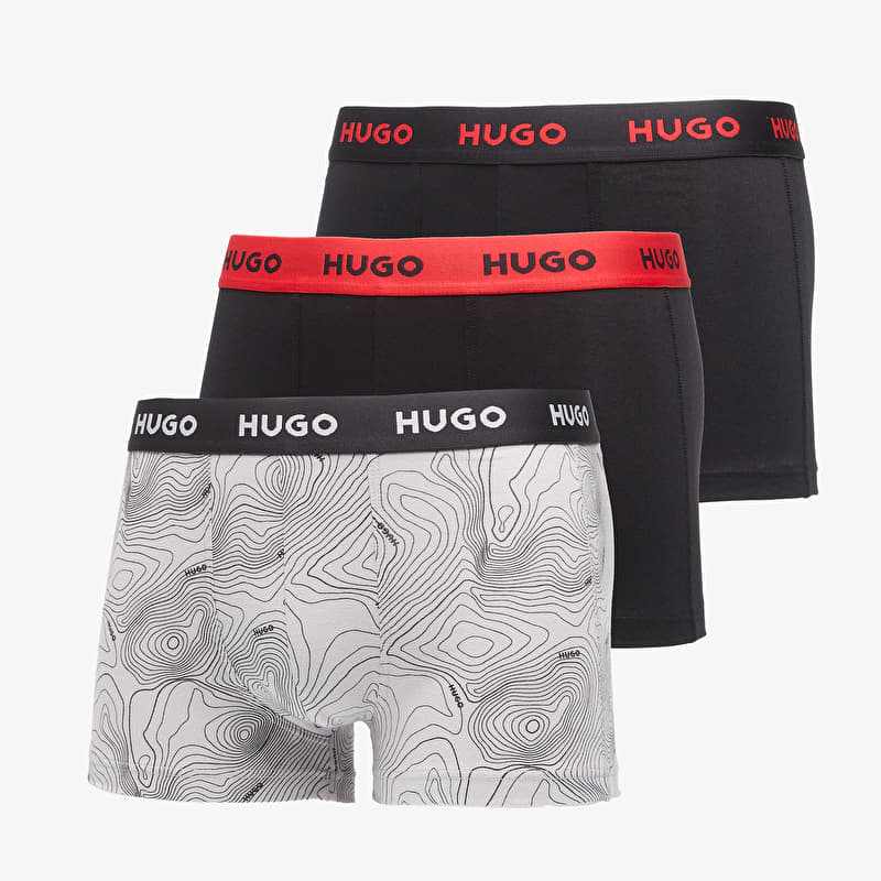 Trunks Hugo Boss Trunk Triplet Design Black