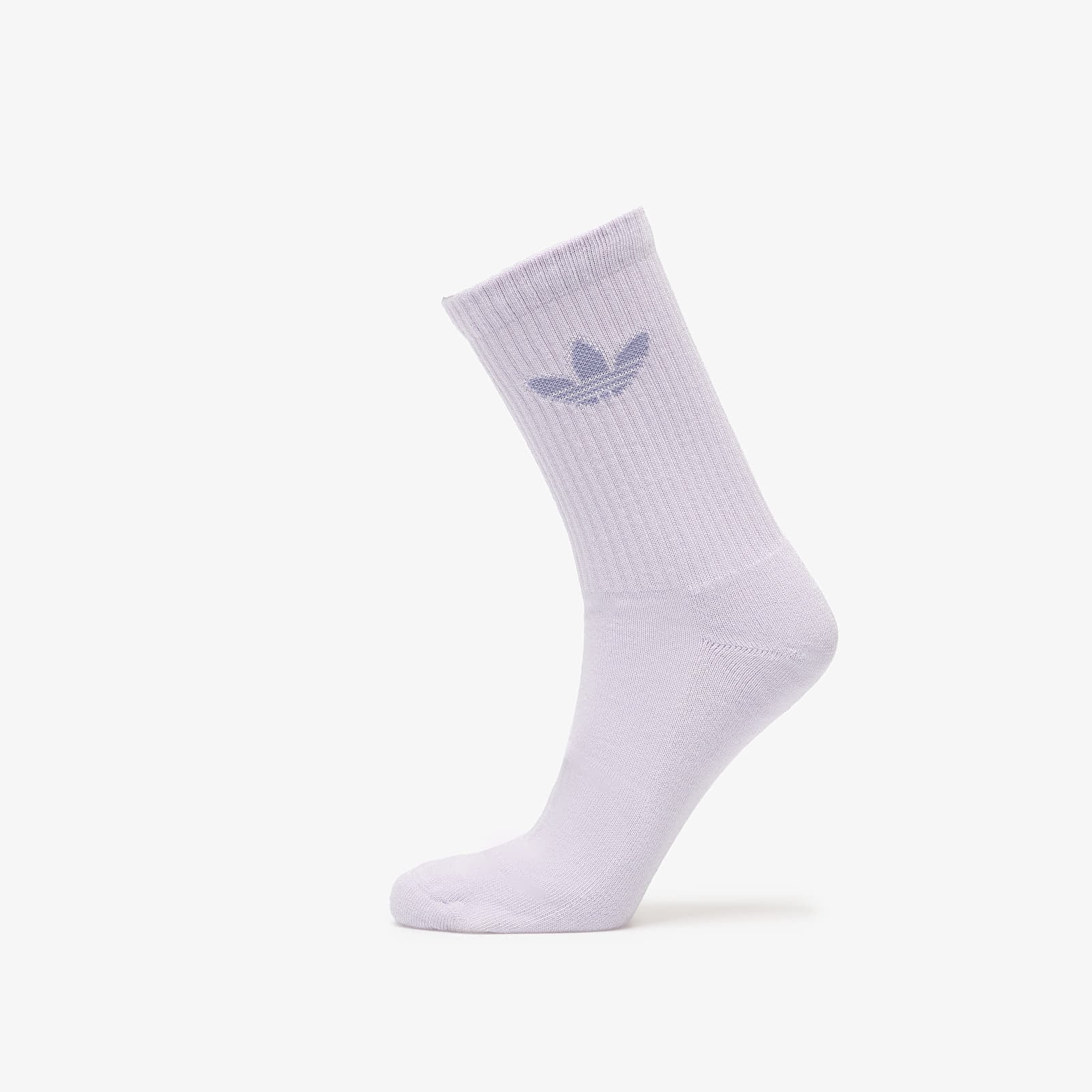 Vyriškos kojinės adidas Trefoil Crew Socks 10-Pack Silver Green/ Glow Pink/ Semi Flash Aqua