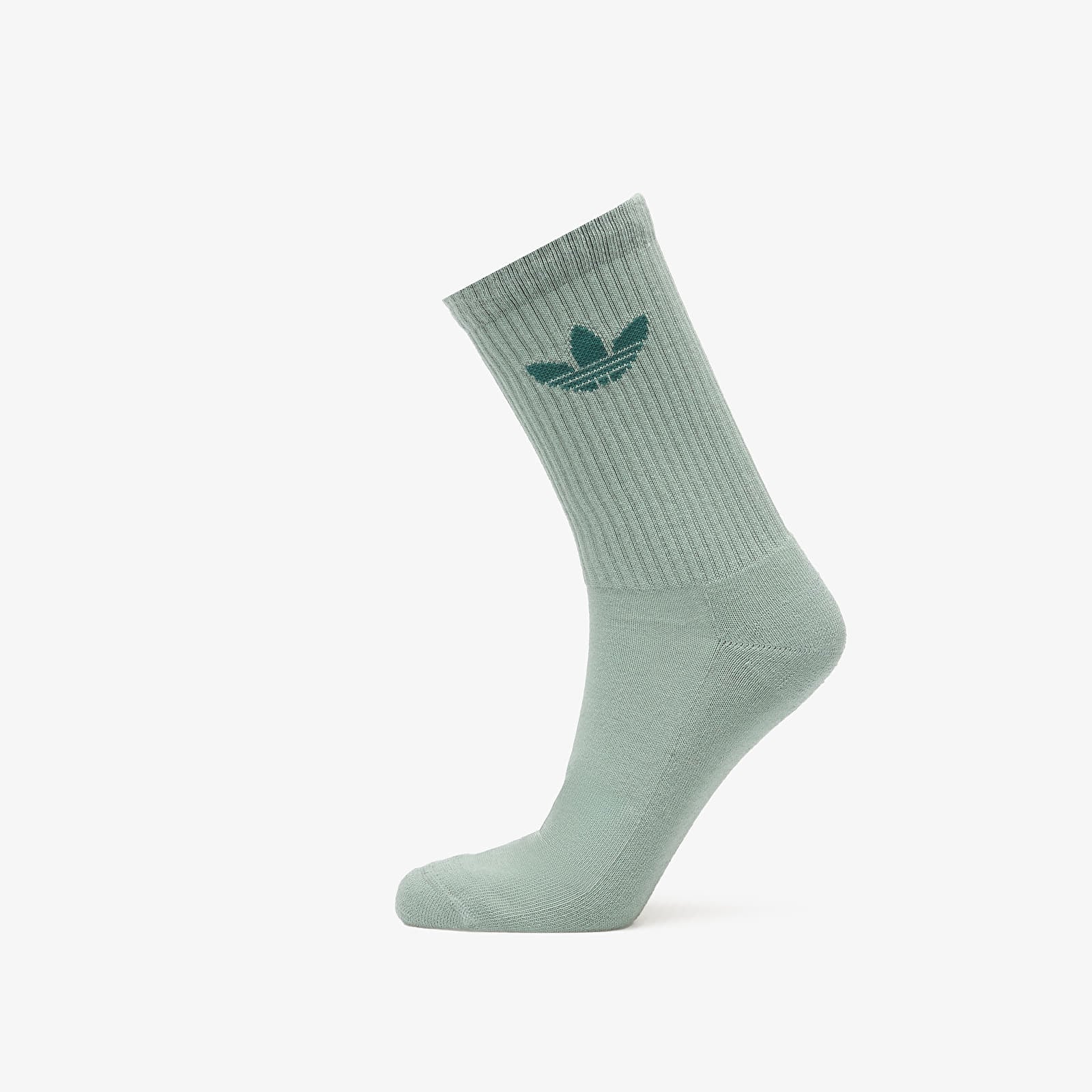 Vyriškos kojinės adidas Trefoil Crew Socks 10-Pack Silver Green/ Glow Pink/ Semi Flash Aqua