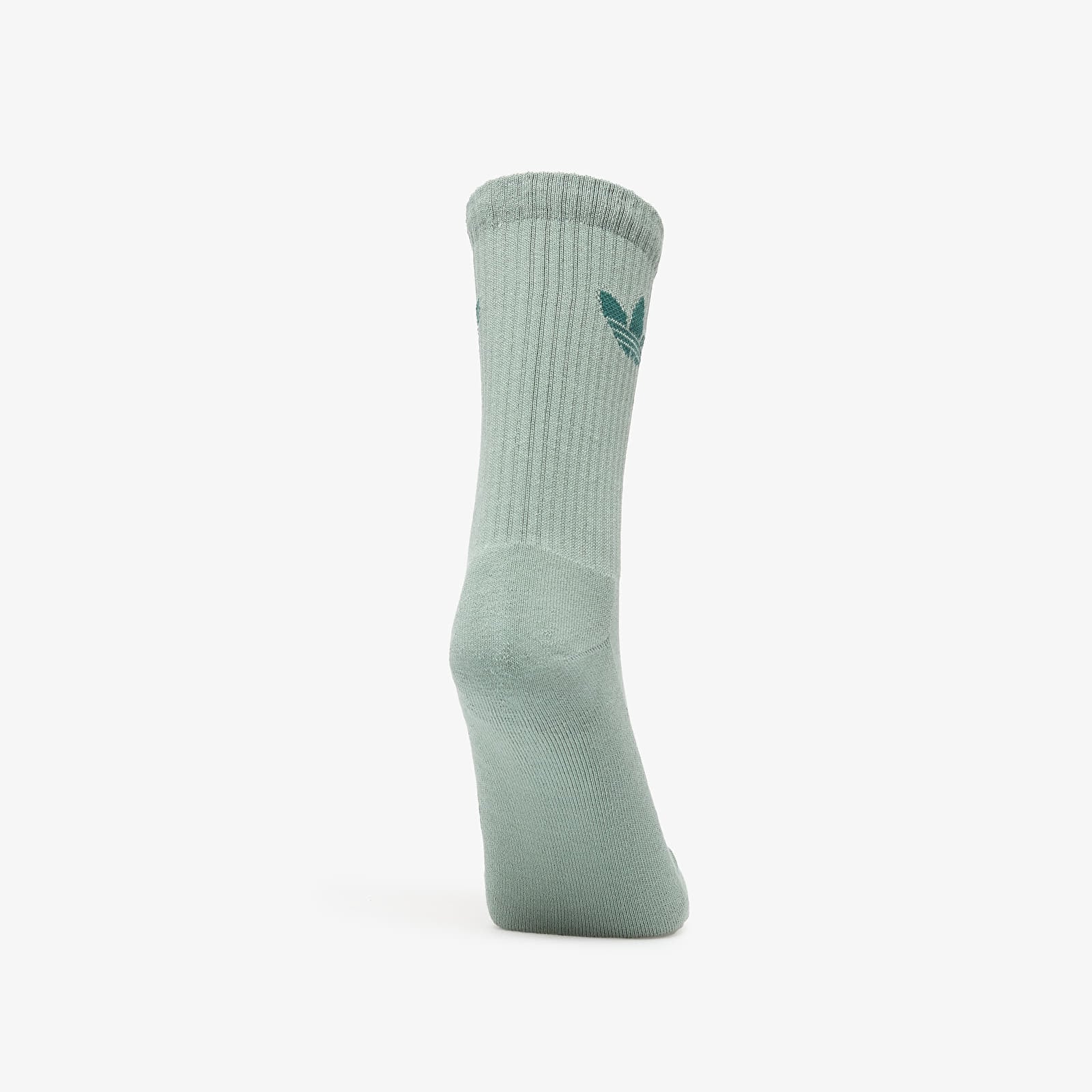 Vyriškos kojinės adidas Trefoil Crew Socks 10-Pack Silver Green/ Glow Pink/ Semi Flash Aqua