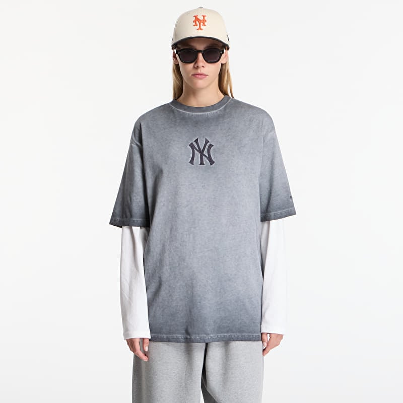 T-Shirt New Era MLB Washed Logo Tee New York Yankees UNISEX Black