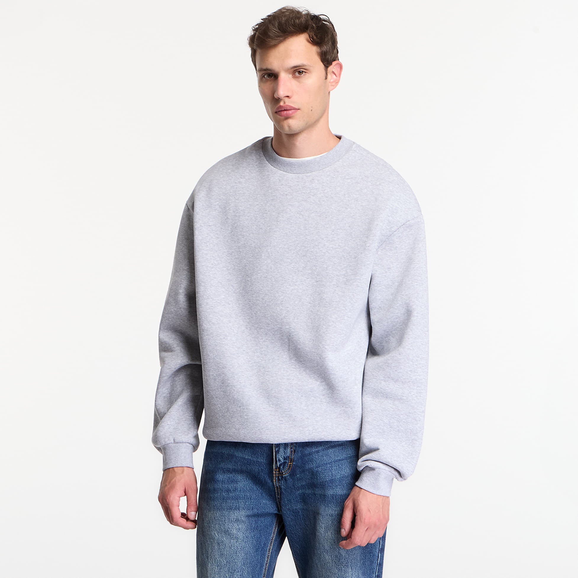 Sweatshirt Urban Classics Fluffy Crewneck Heather Grey XL
