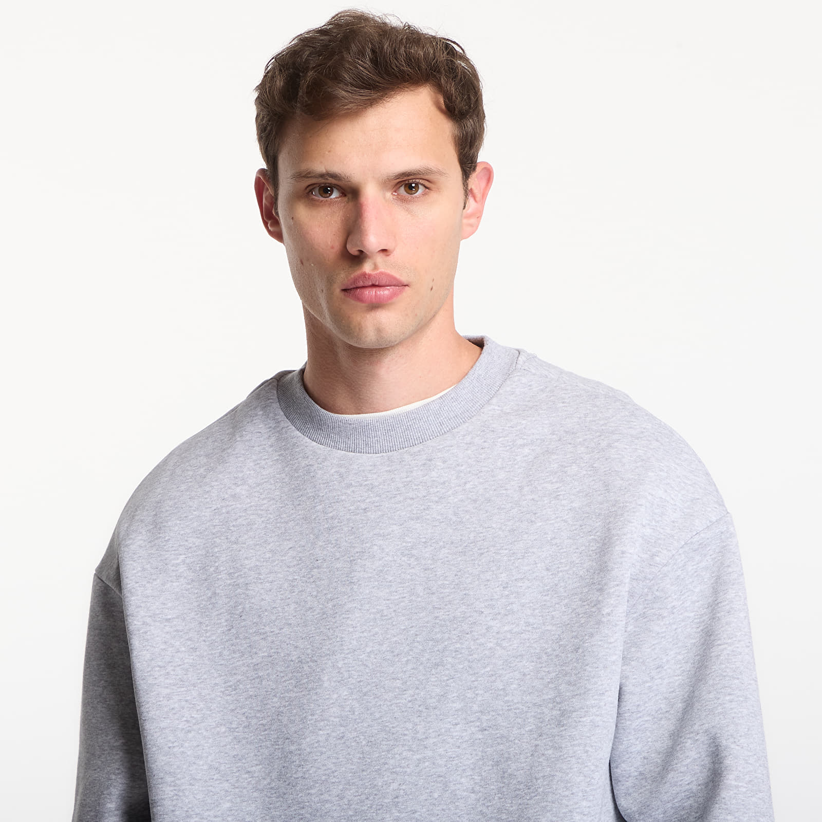 Felpe Urban Classics Fluffy Crewneck Heather Grey