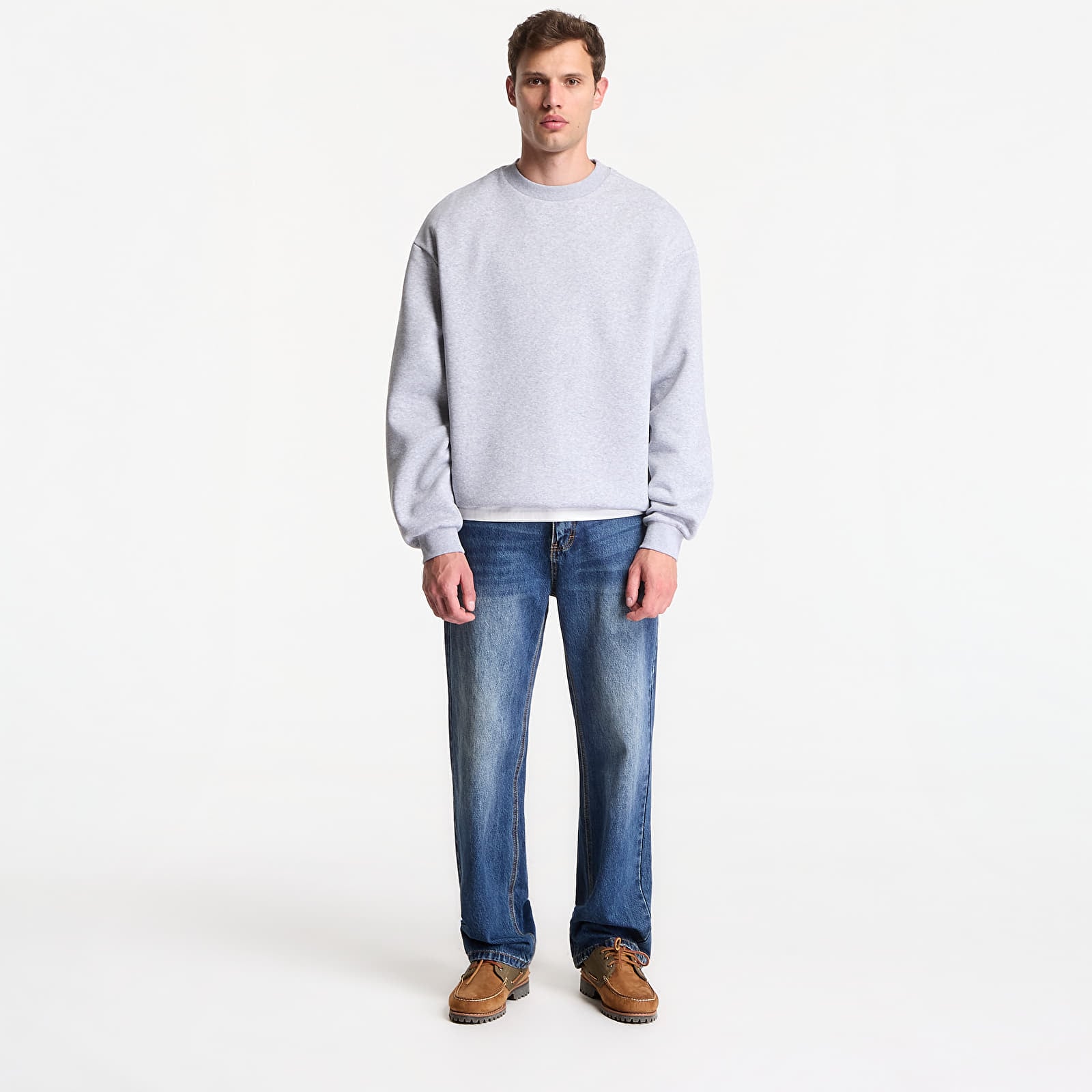 Felpe Urban Classics Fluffy Crewneck Heather Grey