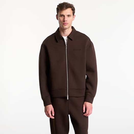 Giacca Calvin Klein Ls Cooling Spacer Fz Shirt Jacket Dark Coffee