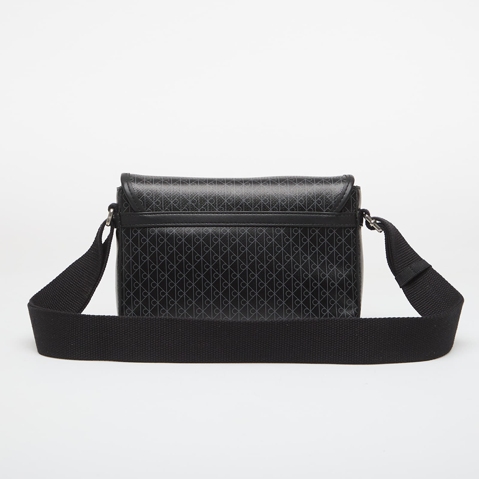Shoulder bags Calvin Klein Emblem Aop Coated Small Flap Mes Black/ Aop