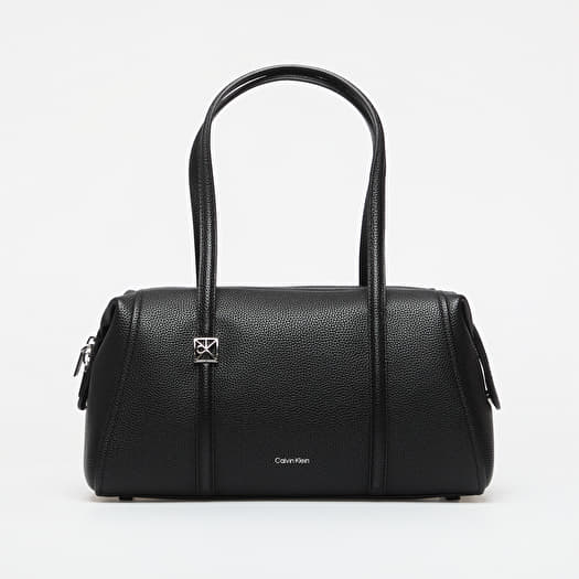 Torba Calvin Klein Emblem Hw Pebble Doctor Shoulder Black