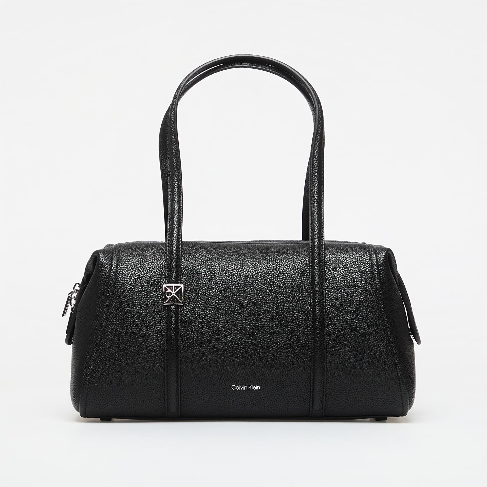 Muške torbe preko ramena Calvin Klein Emblem Hw Pebble Doctor Shoulder Black
