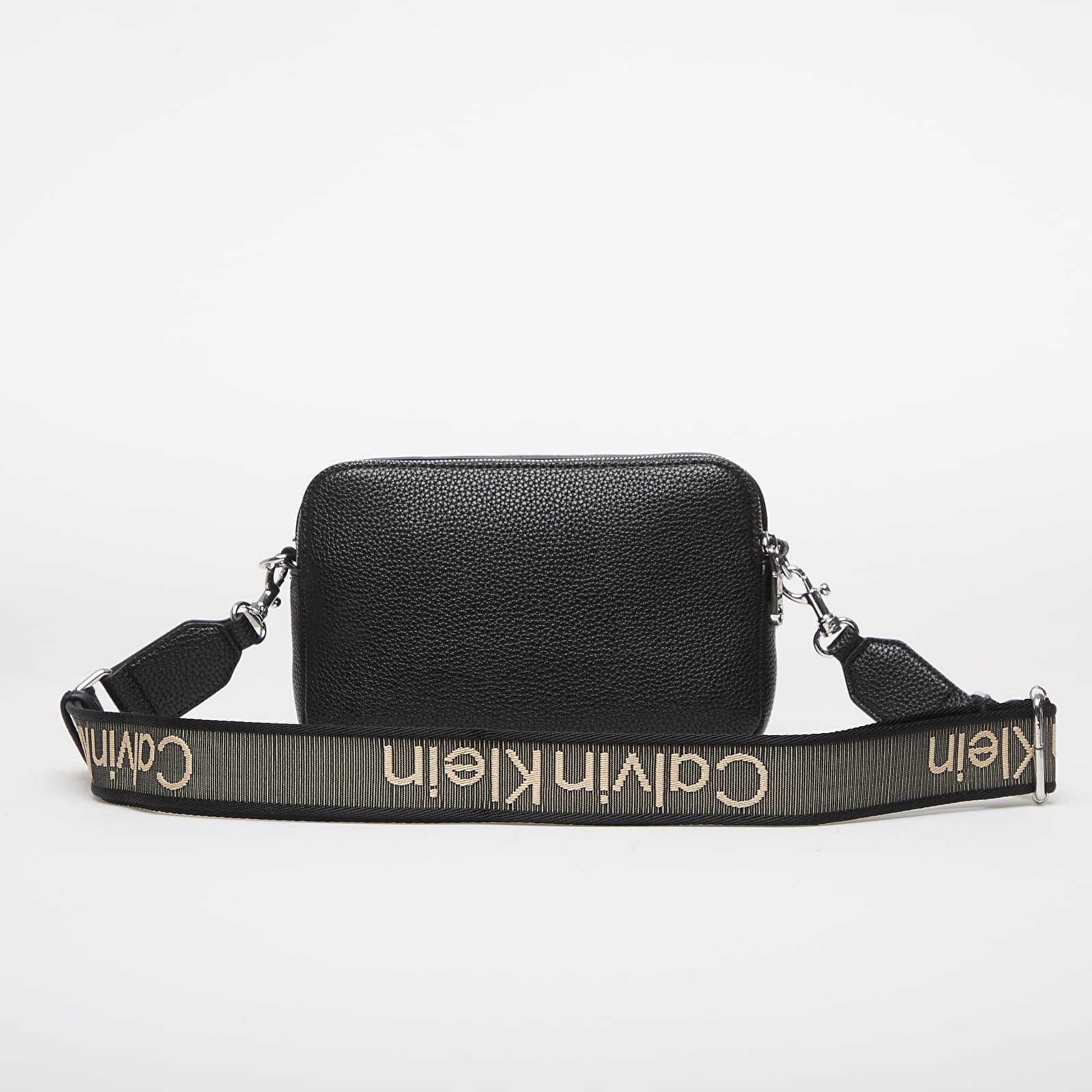 Handbags Calvin Klein Webbing 2X Strap Camera Bag Black