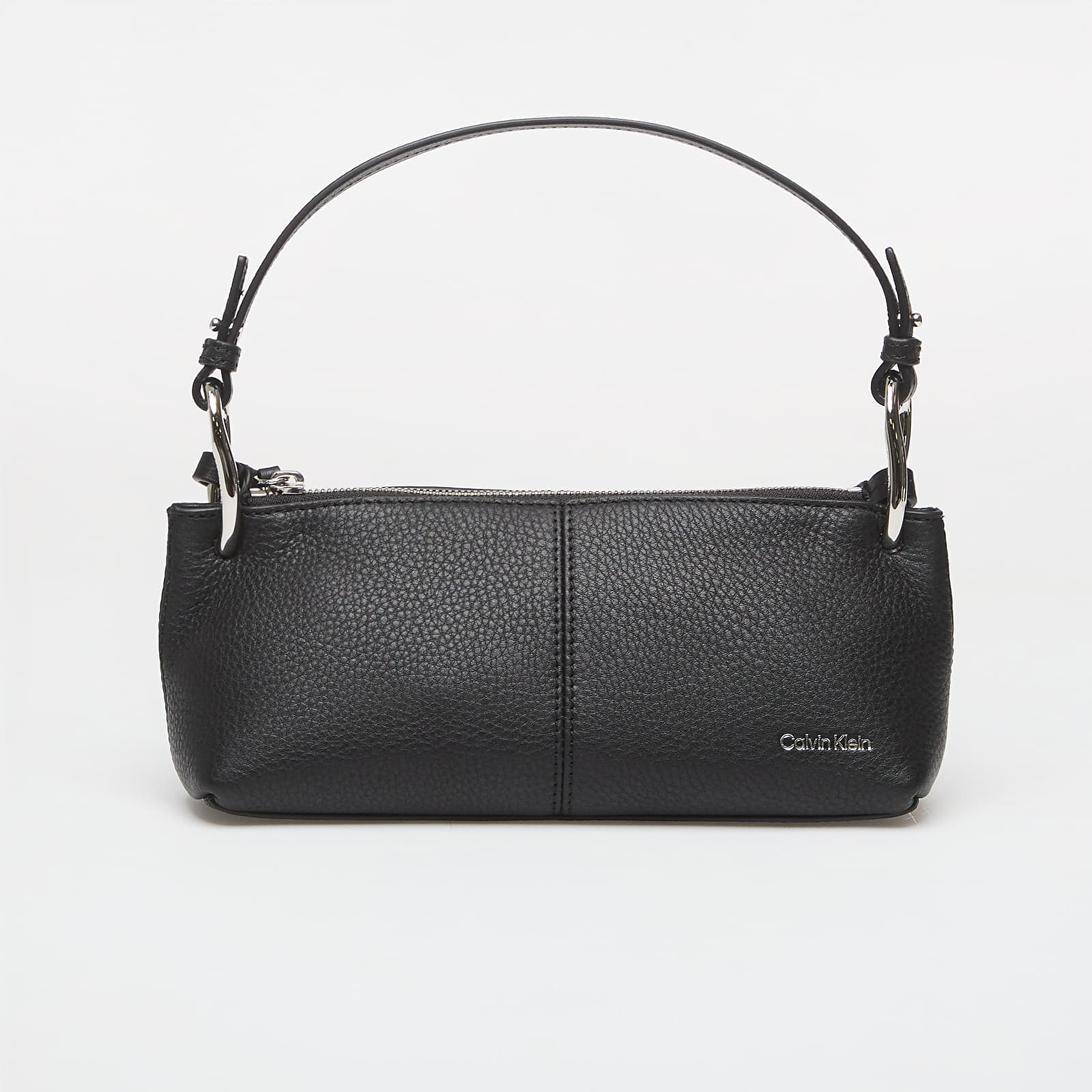 Käsilaukut Calvin Klein Slouchy Leather Small Conv Bag Black