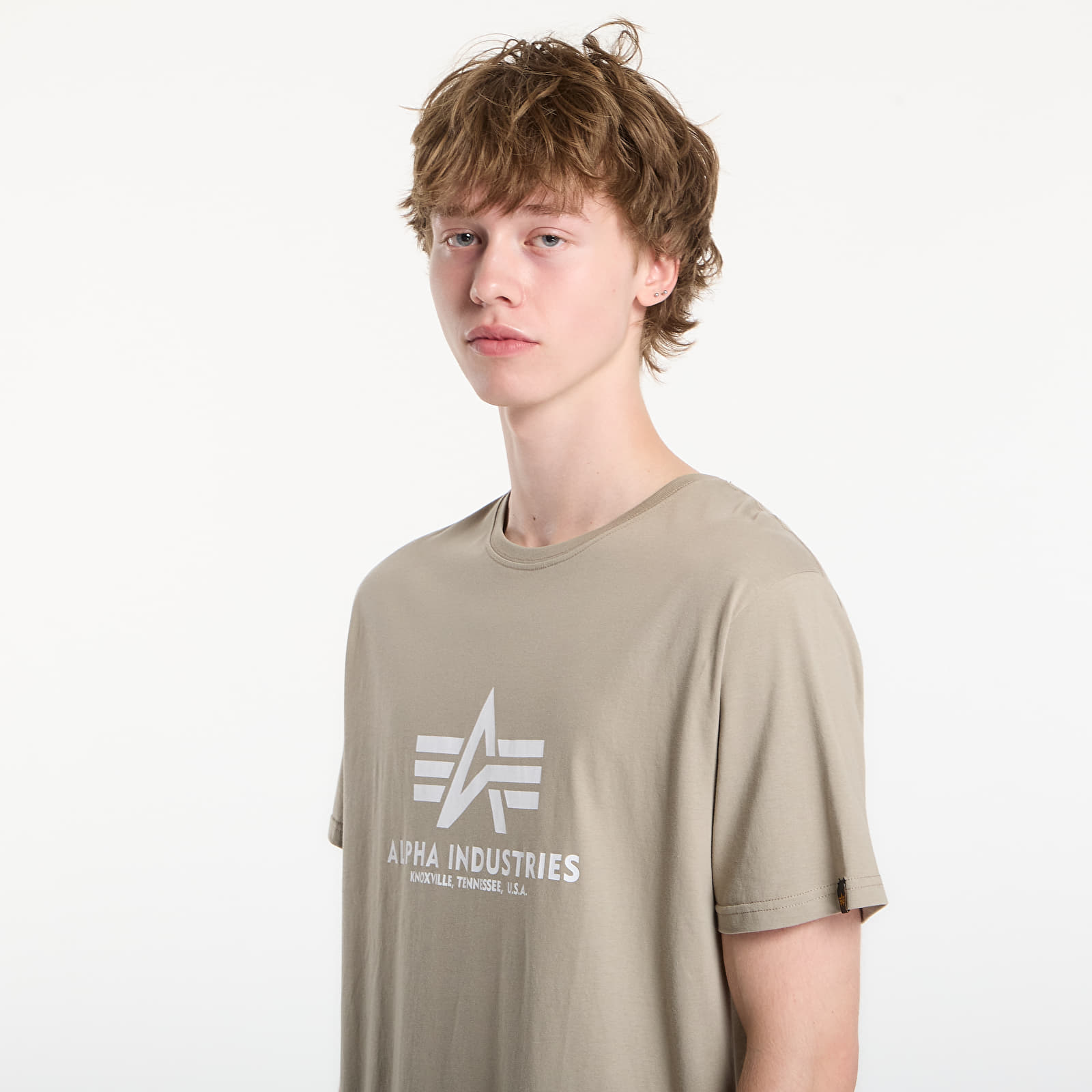 Men's T-shirts Alpha Industries Basic T-Shirt Vintage Sand