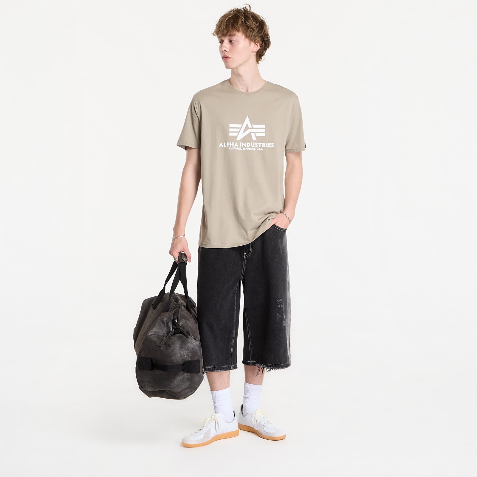 Men's T-shirts Alpha Industries Basic T-Shirt Vintage Sand