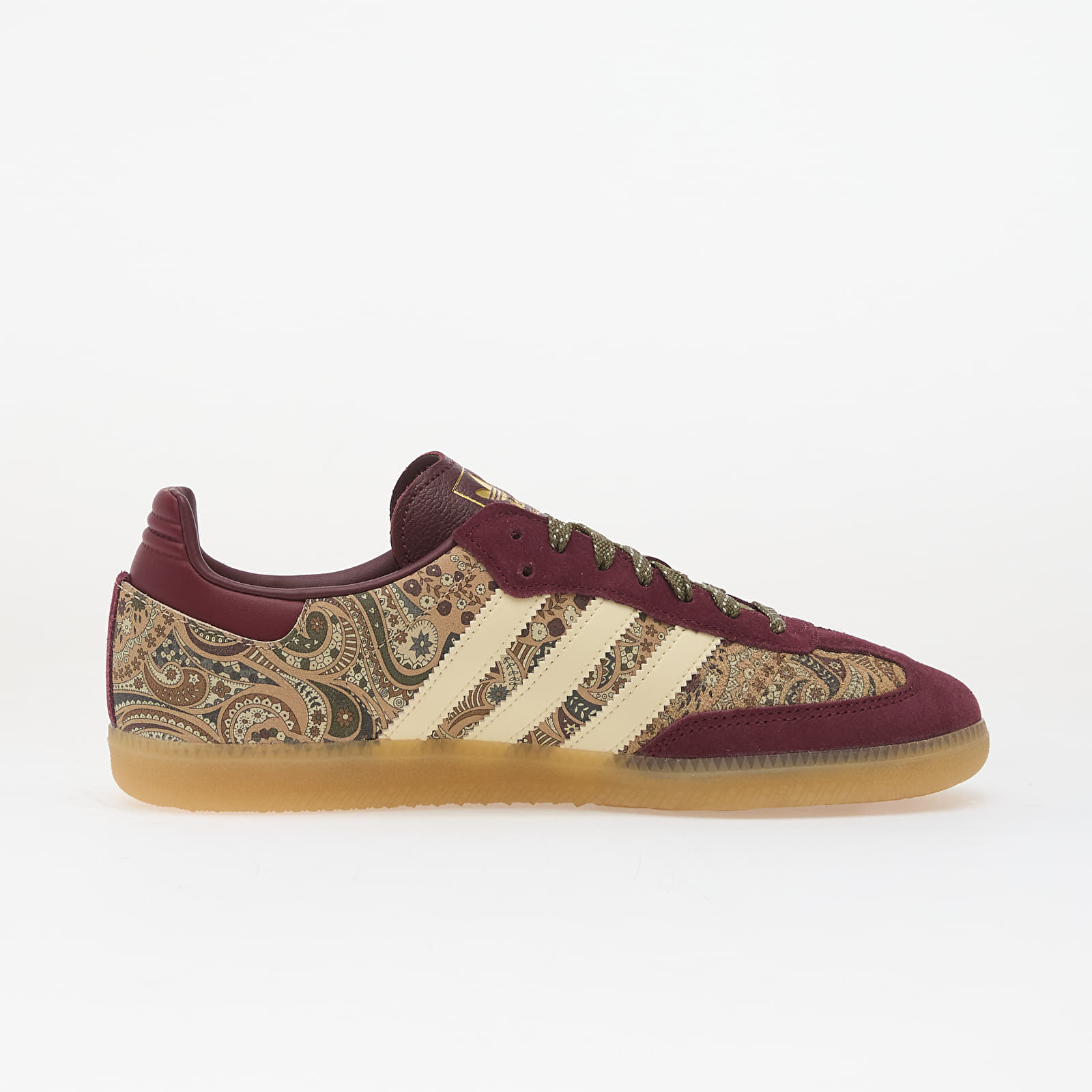 Buty damskie adidas x Liberty London Samba OG Maroon/ Warm Vanilla/ Olive Strata