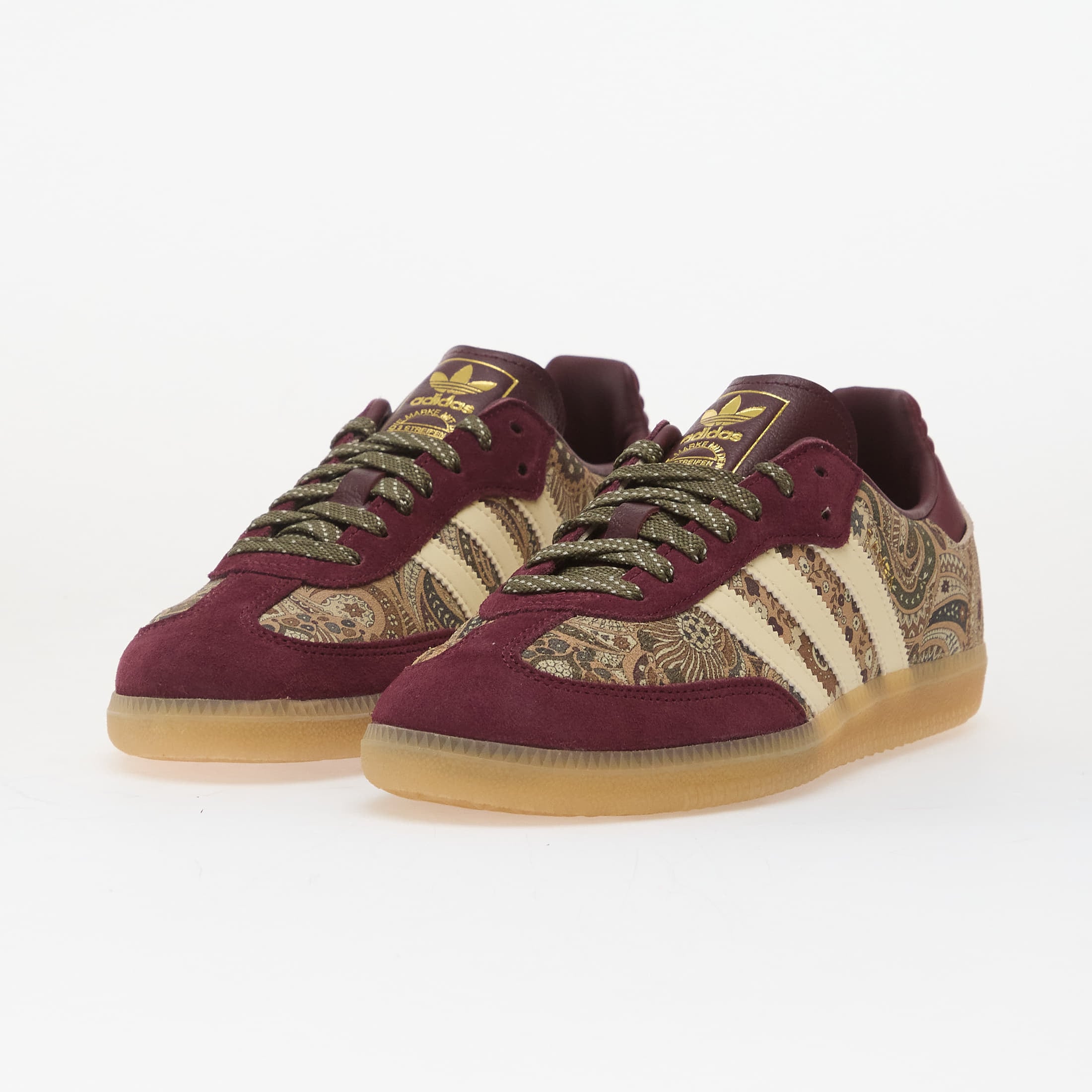 adidas Originals Sneakers adidas x Liberty London Samba OG Maroon/ Warm Vanilla/ Olive Strata EUR 35 1/2 - 6