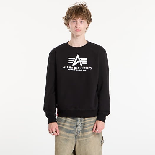 Sweatshirt Alpha Industries Basic Hoody Small Logo II Black