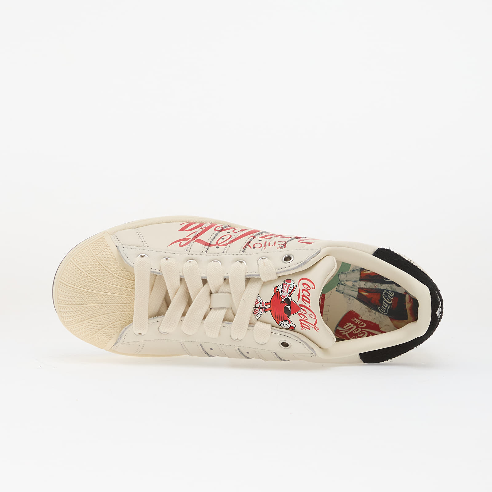 Scarpe uomo adidas x Coca Cola Superstar II Core White/ Core Black/ Cream White