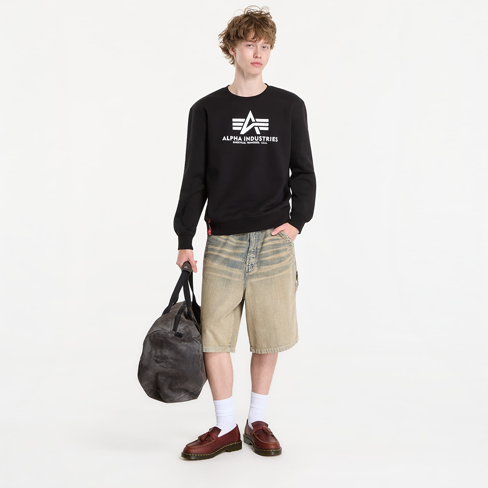 Vyriški džemperiai Alpha Industries Basic Hoody Small Logo II Black