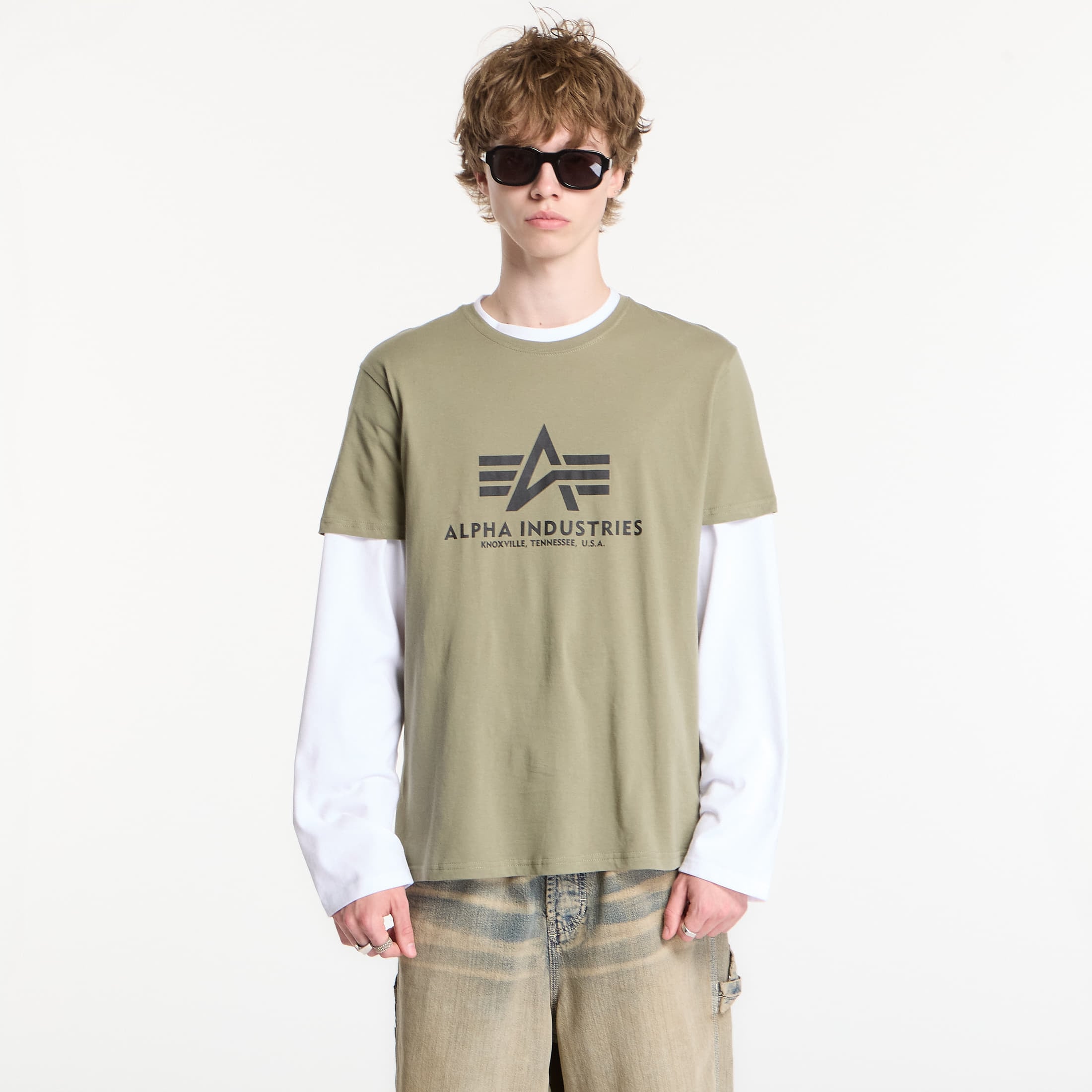 T-shirt Alpha Industries Basic Tee Green S