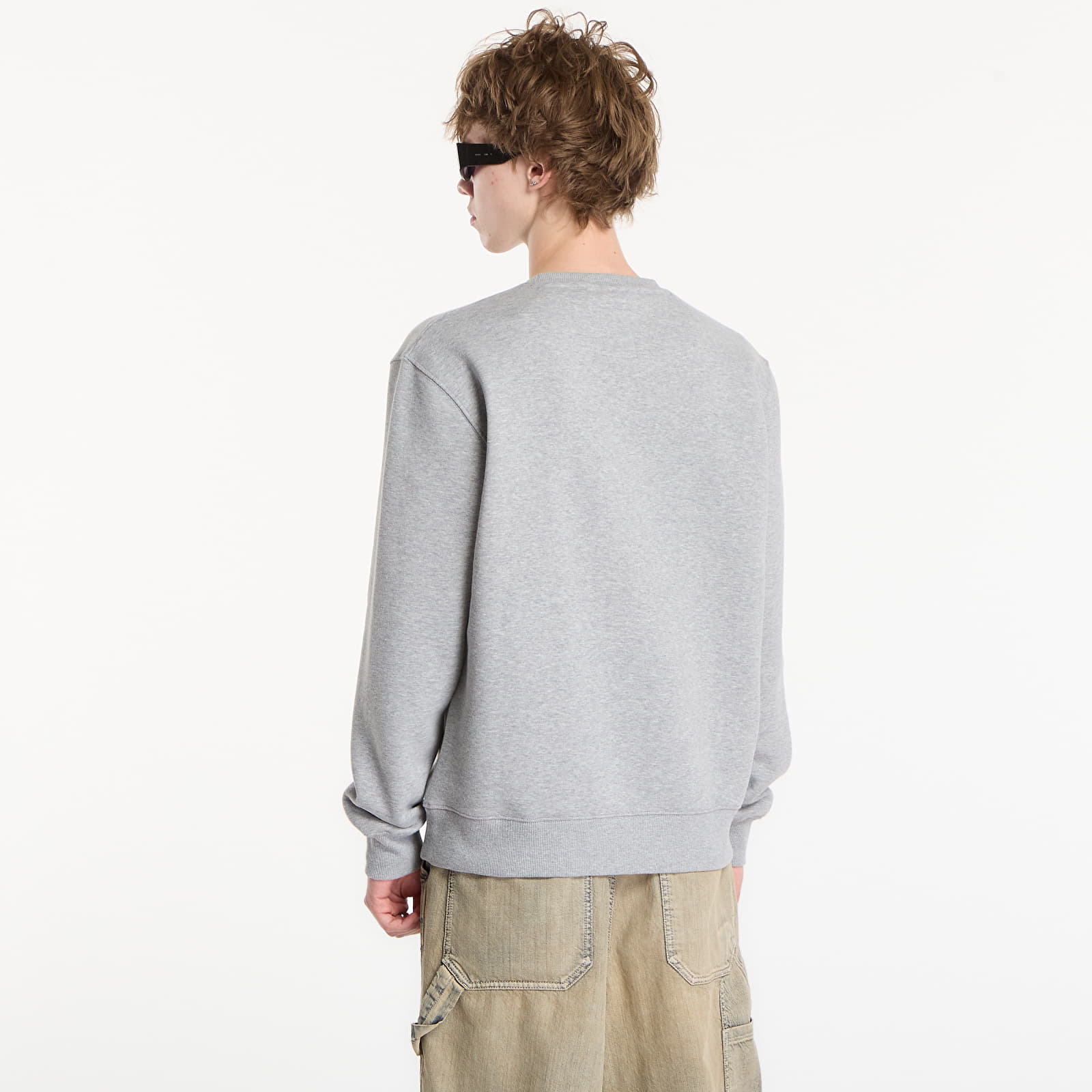 Mikiny Alpha Industries Basic Sweater melange šedá