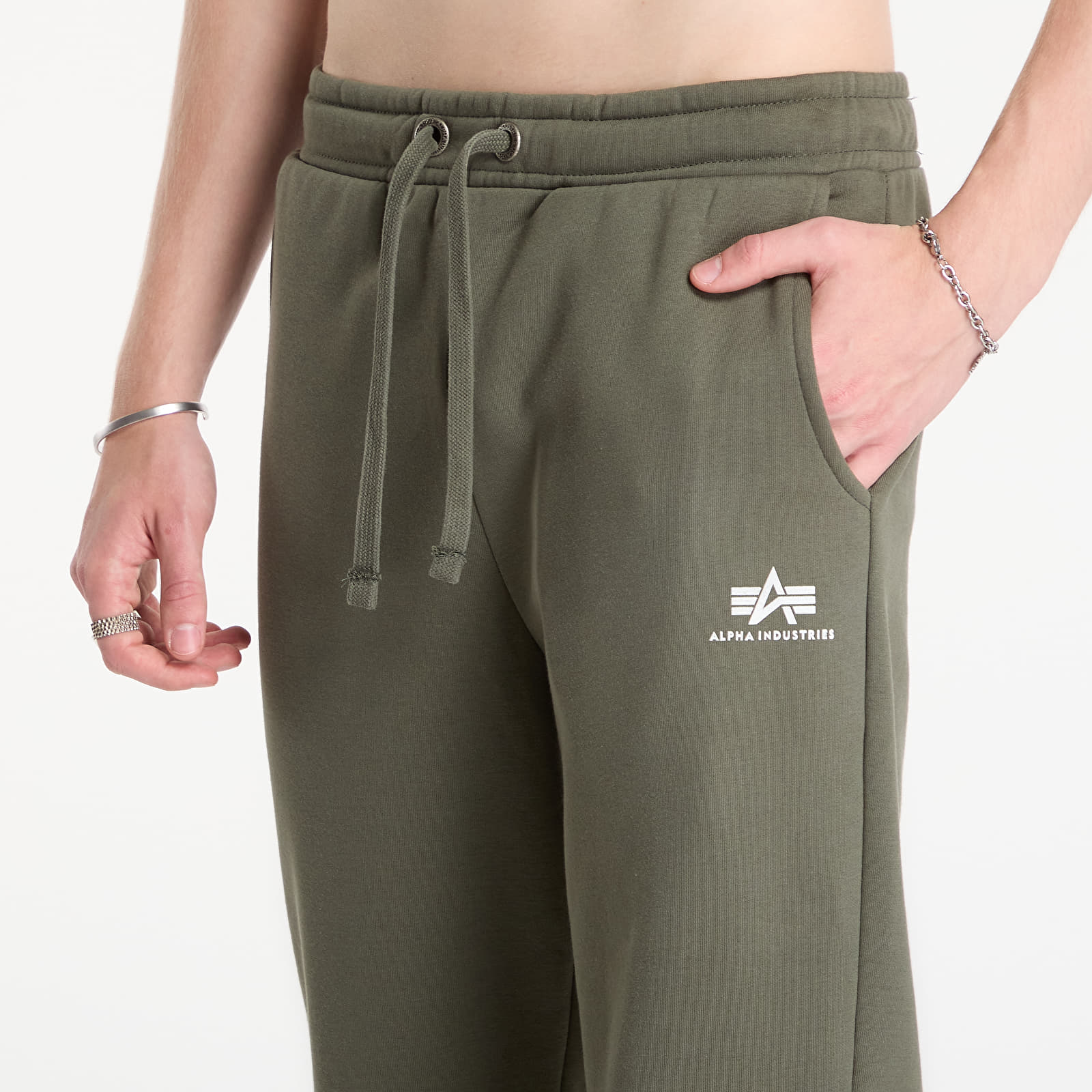 Ανδρικές φόρμες Alpha Industries Basic Small Logo II Jogger Dark Olive
