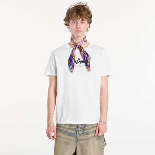T-krekls Alpha Industries Basic T-Shirt Contrast Stitch White