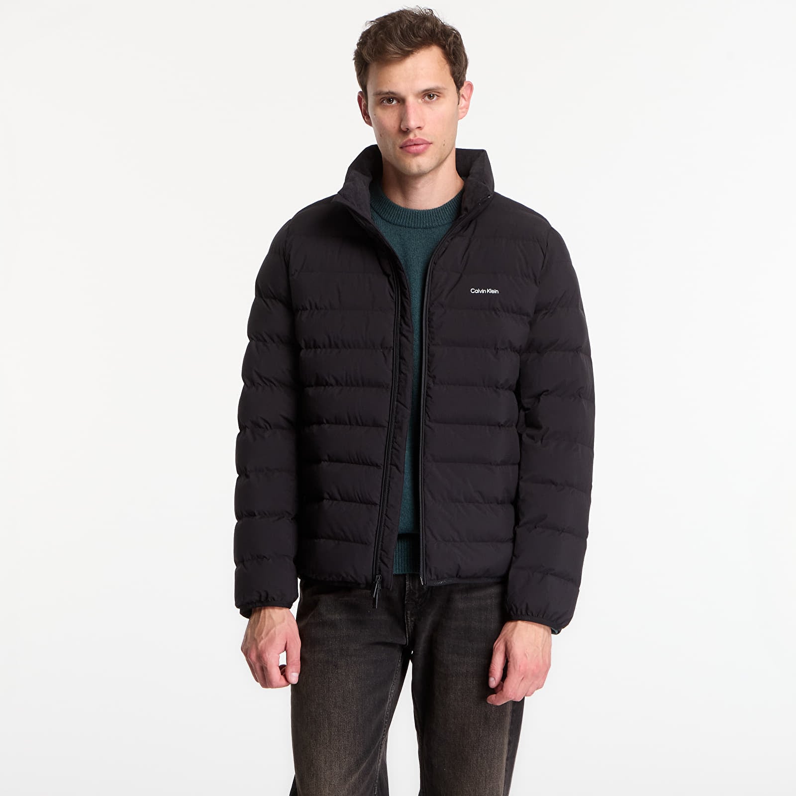 Jakne  Calvin Klein Ls Classic Ltwt Nylon Puffer Jacket Black