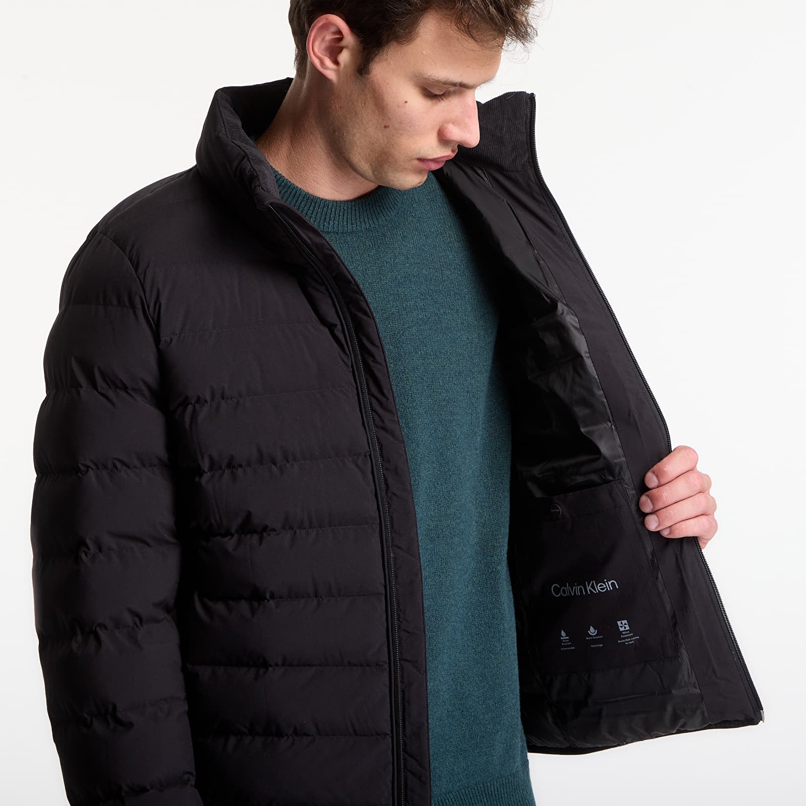 Jakne  Calvin Klein Ls Classic Ltwt Nylon Puffer Jacket Black