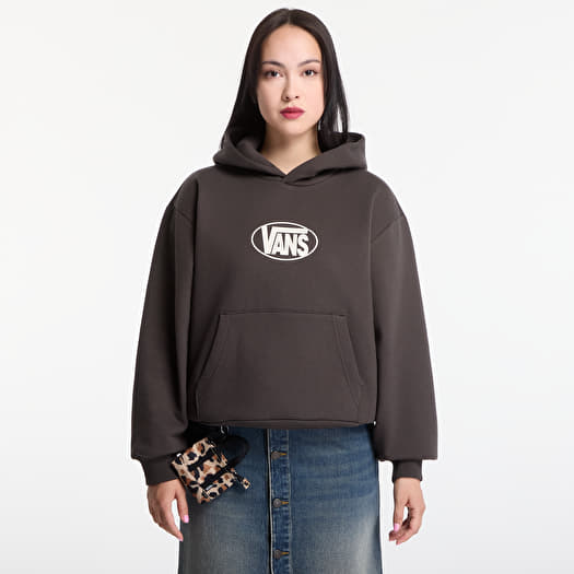 Sweatshirt Vans Oval Logo Relaxed Pullover Faded Black