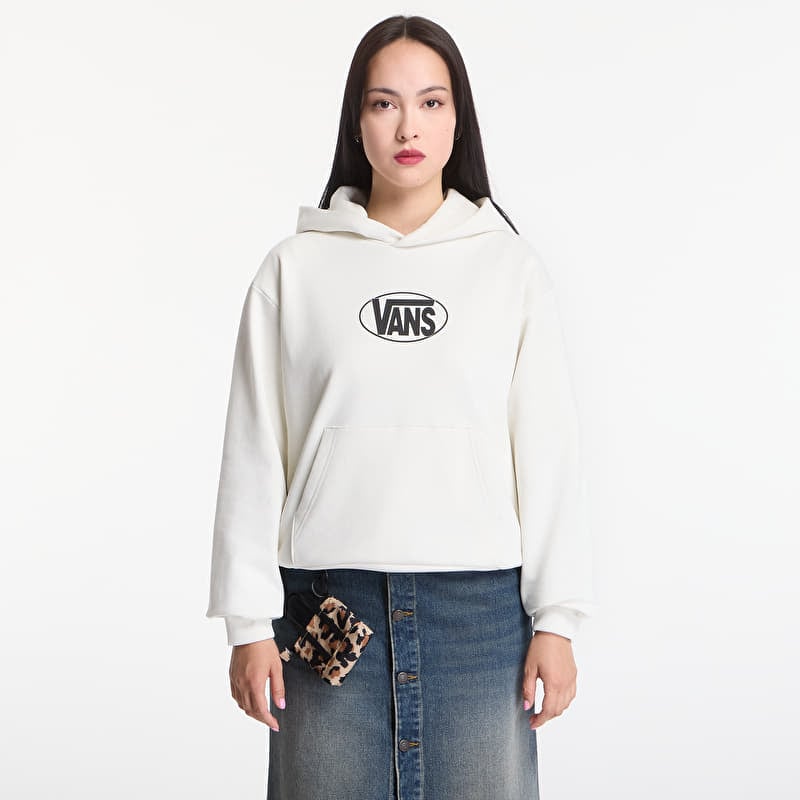 Sweatshirt Vans Oval Logo Relaxed Pullover Marshmallow