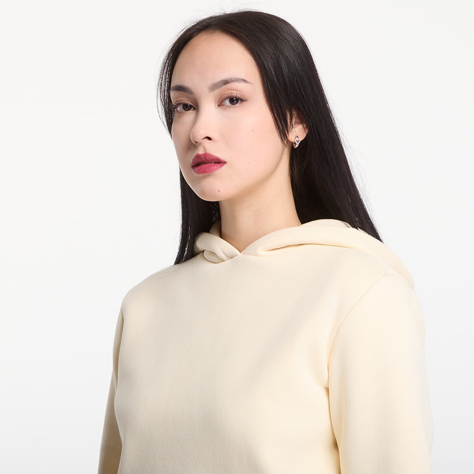Kapuutsikud ja kampsunid Urban Classics Fluffy Hoody White Sand